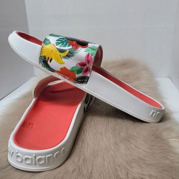 New Balance Women's 200 V1 Slide Sandal, Floral/White Size 11 - Picture 7 of 11